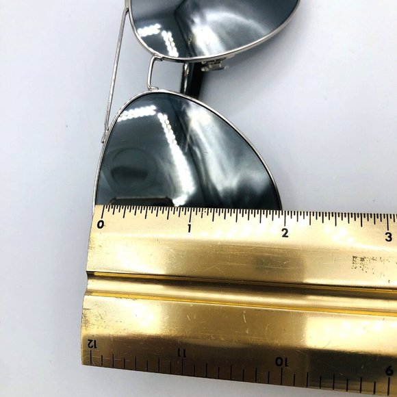 RAG & BONE Aviator RNB1006/S Silver Metal Frame Gray Mirror Lens Sunglasses - Picture 9 of 10